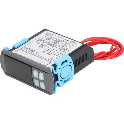 Contrôleur de température numérique étanche avec thermostat de dégivrage et de refroidissement pour congélateur et chambre froide AC220V (1/5)