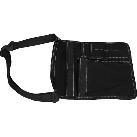 Werkzeuggürteltasche, leicht, mit mehreren Fächern, aus Oxford-Gewebe, für Garten, Klettern und Outdoor-Aktivitäten, Schwarz (1/5)