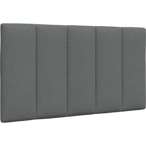 vidaXL Cuscino Testiera Hanko Grigio Scuro 90 cm in Tessuto