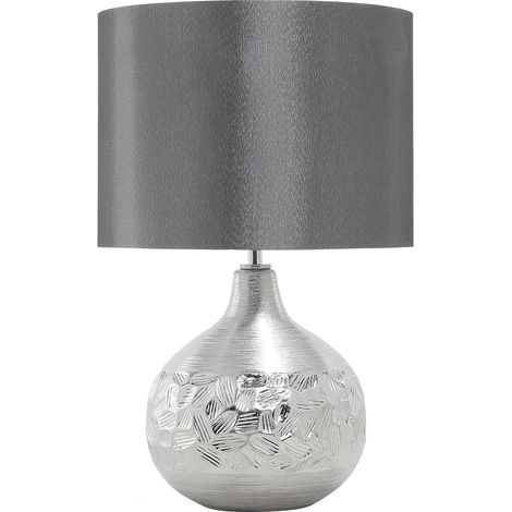 Tischlampe YAKIMA Porzellan Grau