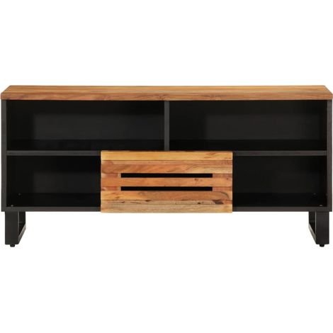 Meuble TV，Banc TV，Armoire TV 100x34x46 cm bois d'acacia massif CFW404127 (1/5)