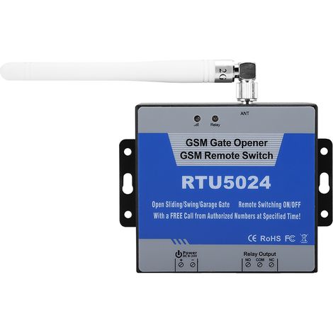 Contrôleur d'accès mobile GSM RTU5024, commande à distance par SMS, contrôle de porte (1/5)