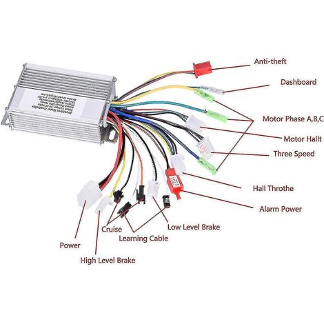 Contrôleur de vitesse pour moteur CC sans balais 36 V/48 V 350 W pour vélo électrique et scooter électrique (1/3)