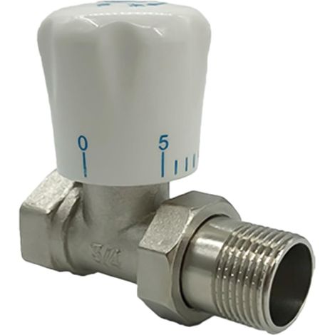 thermostatique pour radiateur 15 mm x 3/4" coudé, (1/5)