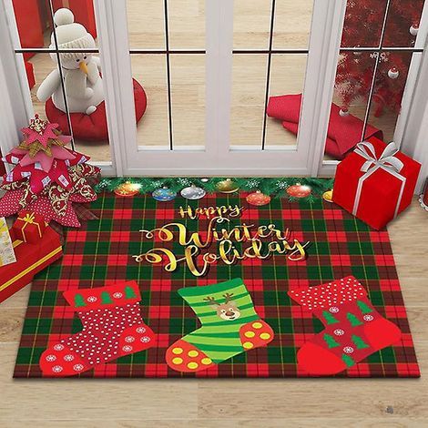 paillasson De Nol, Tapis De Sol De Nol, Tapis De Bain Antidrapant, Tapis D'entre Nol, Paillasson Absorbant, Dcoration Nol Tapis, Motif De Nol Tapi (1/5)