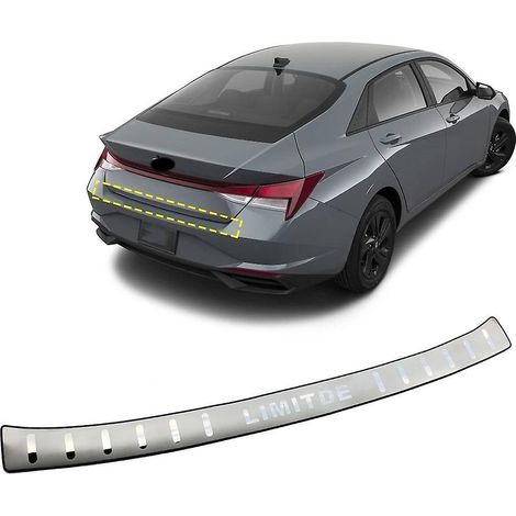 Protections de pare-chocs arrière pour Hyundai Elantra 2021-2024, accessoires, protection de seuil de porte de coffre ( ) (1/5)