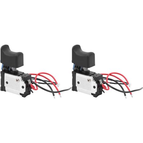 Interruttore di spegnimento a grilletto da 7,2 V a 24 V CC per trapano/lucidatrice a percussione elettrico, trapano elettrico a batteria e a batteria al litio -Crezuo
