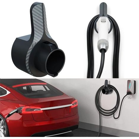EV Charger Type 2 Wall Mount, EV Charger Charging Cable Wall Mount, EV Charging Cable Organizer for Wallbox Charging Station Wall Connection Holder (1/5)