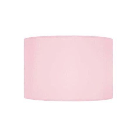 1 abat-jour cylindrique tissu rose, D25 x H17 cm, E27, style urbain pour suspension, lampe de table ou applique murale