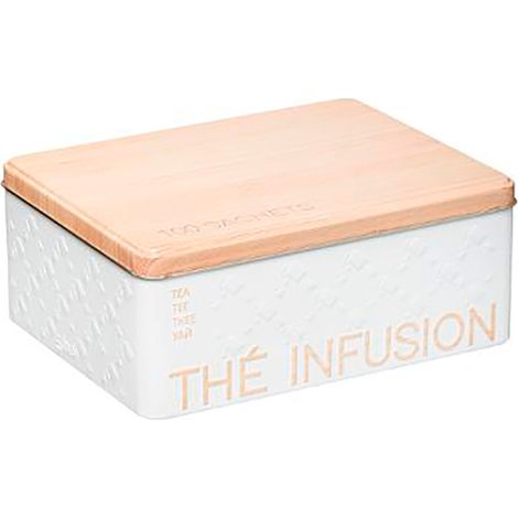 Caja Metálica para Infusiones - Capd para 100 Unidades - Modelo Scandi Nature