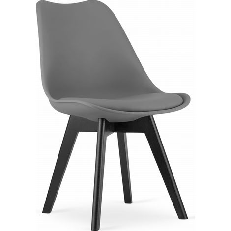 Silla MARK - grafito / patas negras x 1 (1/5)