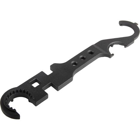 Multifunktionaler Kombinationsschlüssel für den Außeneinsatz, hochfester Metallschlüssel, AR15/M4-Schlüssel, Reparatur- und Demontagewerkzeug.