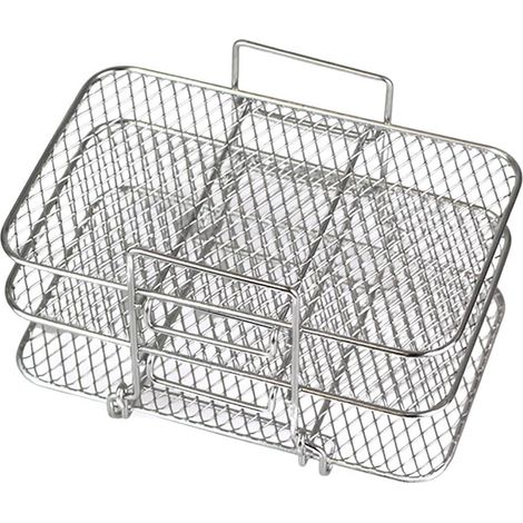 Support de friteuse à air double en acier inoxydable 304, compatible avec les grilles déshydrateur multicouches Ninja, accessoire pour friteuse à air. (1/5)