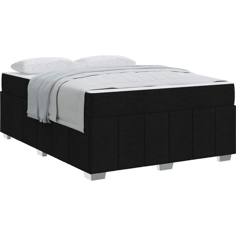 Maison Exclusive - Struttura del letto con materasso Nero 160 x 200 cm Tessuto