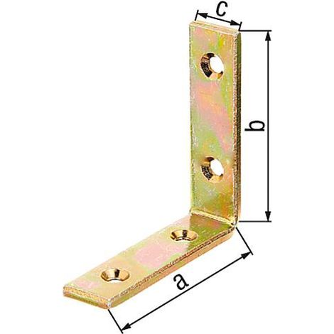 Corniere poutre 80x80x20 mm zingué jaune (1/5)