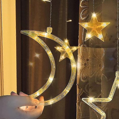 Guirlande lumineuse Soleil et Lune avec télécommande 8 (1/5)
