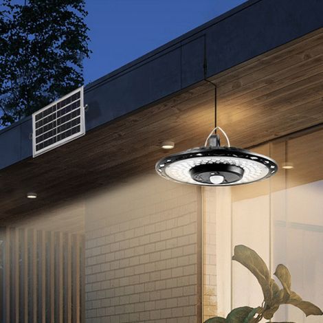 Ortviai Suspension Solaire LED avec Capteur de Mouvement PIR, 3 Températures de Couleur, 5 Modes, Réglage Télécommande, IP65 (1/3)