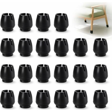 40PCS Protection Pied de Chaise, 12-16mm, en Caoutchouc pour Meubles, Embout Pied De Chaise Antiderapant Et Protege Pied De Chaise pour Sols, Utilisation Maison Bureau Et Espaces Professionnels (1/5)