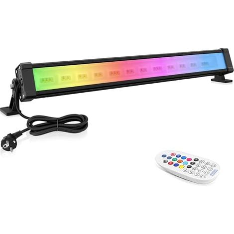 RGB LED Floodlight Bars 42W Colour Spot Remote Control (1/5)