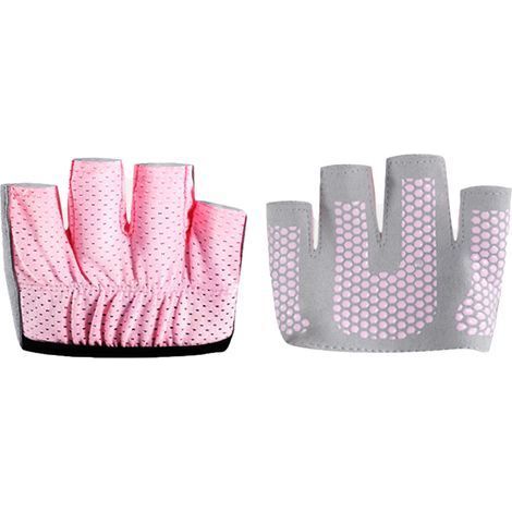 Gants de sport demi-doigts antidérapants noir et orange pour entraînement et musculation taille XL (1/5)