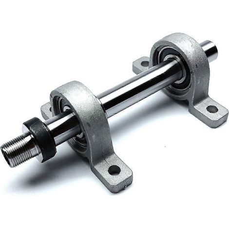 Broche creuse filetée M14x1mm avec 2 roulements, compatible avec les porte-outils et mini-mandrins pour tours à bois DIY K01-50, K02-50, K01-65 et K02-65 (1/5)