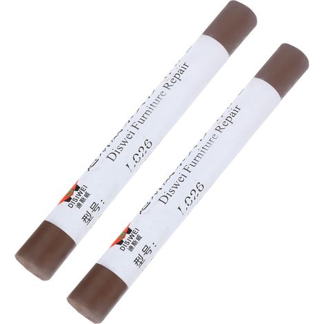 Set mit 2 Möbelwachsstiften, zur schnellen Holzreparatur, zum Ausbessern von Nagellöchern und Kratzern, hellgrüne Teefarbe. (1/5)