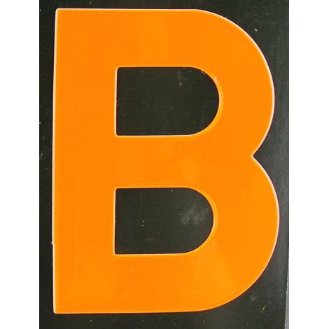 Conacord Reflektierender Klebebuchstabe B orange B Klebebuchstaben & Zahlen (1/2)