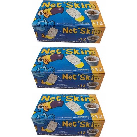 Préfiltre jetable pour skimmer piscine – Lot de 36 chaussettes filtrantes – Compatible paniers jusqu’à 24 cm – Évite l’encrassement du filtre – Jardiboutique