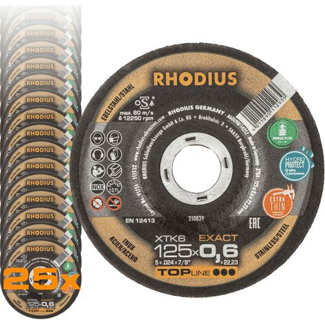 RHODIUS XTK6 EXACT, 25 Stück, 125 x 0,6 mm, Trennscheibe (1/5)
