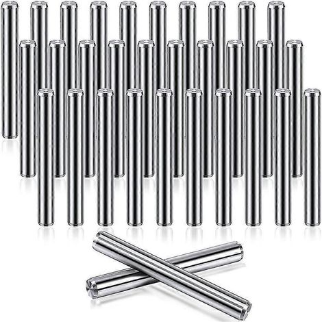 32 Stück 5 mm x 40 mm Regalwinkel, Stifte, Regaldübel, Edelstahl-Regalstifte, Metallbuch