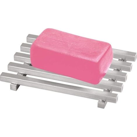 door-soap, support to soap grillage in stainless steel, silver mat (1/4)