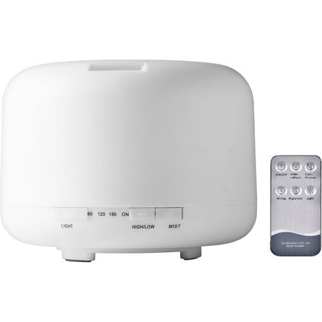 Diffuseur D Huile Essentielle Ultrasonique 500ml Avec Lumière Nocturne Pour Chambre Et Bureau (1/5)