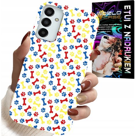 Funda para Samsung Galaxy M23 - Patas, huesos, dibujos animados de la Patrulla Canina + cristal (1/5)
