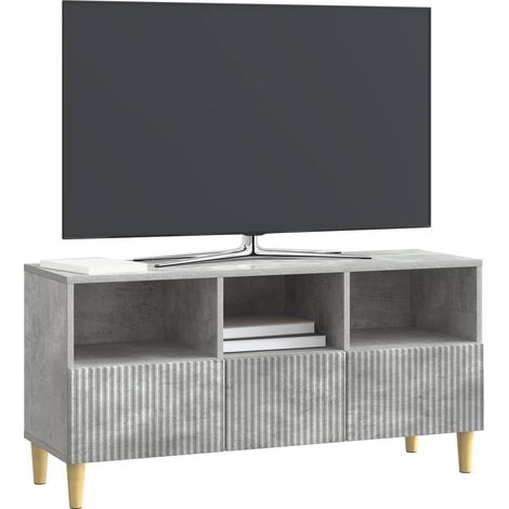Maison Exclusive - TV-Schränk Betongrau 102 x 34,5 x 50 cm Holzwe