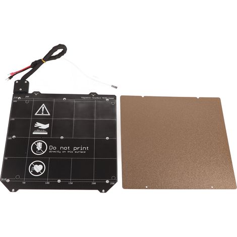 Plateau magnétique chauffant pour Prusa I3 MK3S MK2.5 + plaque en acier élastique texturée pour imprimante 3D (1/5)
