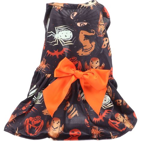 Robe d'halloween pour chien, motif Unique, mignon, confortable, doux, tenue de vacances, vêtements pour chiot (1/5)