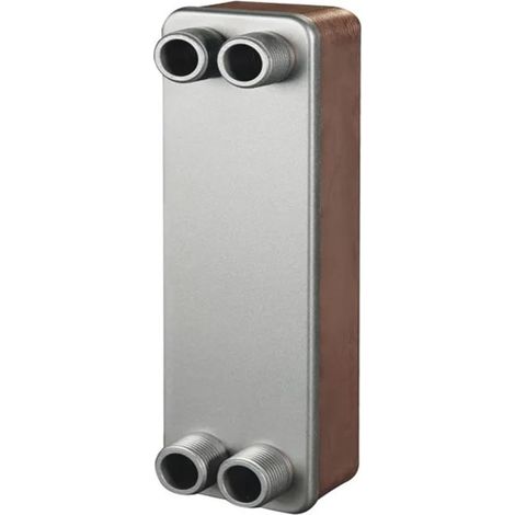 Échangeur de chaleur à plaques, Surfaces D'échangeur De Chaleur De 1,34 M2 50 Plaques Échangeur De Chaleur À Plaques En Acier Inoxydable 316L Pour le chauffage au sol, le chauffage de l'eau, la fonte (1/3)