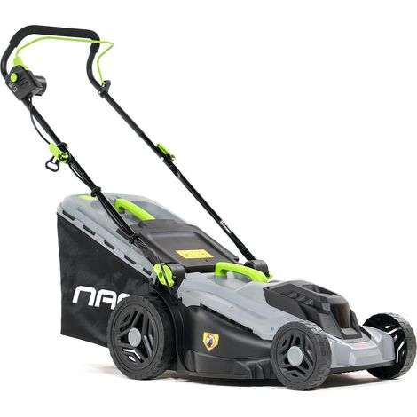 Nac LE18-E-43-PB-C Cortacésped eléctrico negro y plata 43 cm (1/2)