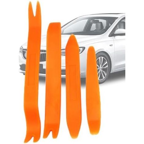 Kit di attrezzi per la rimozione delle finiture dell'auto, kit di finiture auto da 4 pezzi, attrezzo per la rimozione del pannello della portiera, leva, braccio dell'auto (1/5)