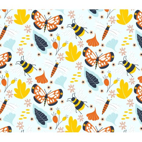Tela Oxford decorativa para exteriores - Motivo de mariposa y abeja I DR265 (1/5)