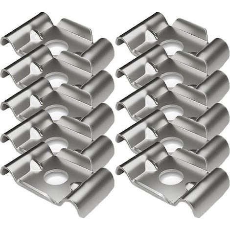 10 accessoires de fixation de clôture à double tige de haute qualité, type papillon, en V2A. (1/5)