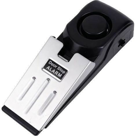 Alarme Porte 120dB Sécurité Porte d'Entrée Bloque Porte Avec Alarme Pour Appartement et Voyages Alarme Porte et Fenêtre Sécurité Domestique Dissuasif Simple à Installer (1/5)