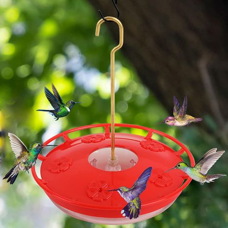 Mangeoire pour colibris à 5 trous avec protection anti-fuite convient pour nourrir ou abreuver les oiseaux en cage et dans les zones d'élevage domestiques.-AquaForge (1/5)