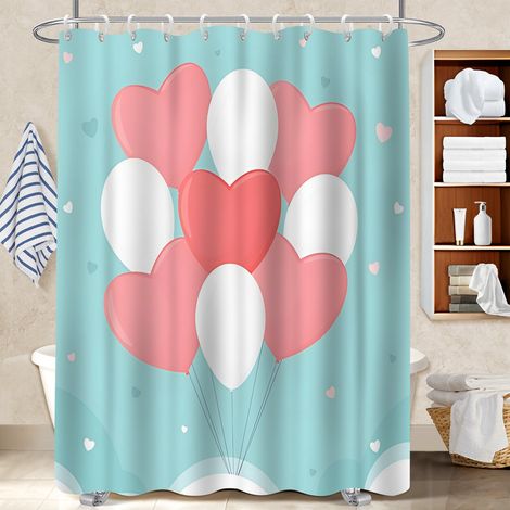 Rideau de bain en polyester 180x180 tendance voile de douche pour un éveil en douceur le matin (1/5)