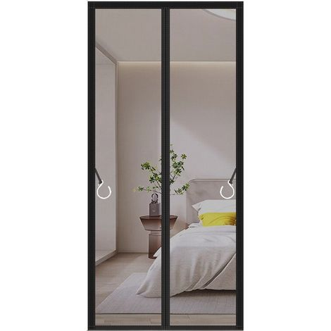 Mosquitera magnética para puerta de patio: 76 x 198 cm (30 x 78 pulgadas), malla reforzada y robusta, cierre magnético autoblocante, sistema de bloqueo resistente al viento. (1/5)