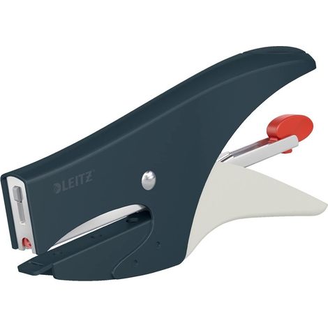 Pince Agrafeuse, Capacité 15 Feuilles, Chargement par l'Arrière, Pack d'Agrafes P2 (N°10) Inclus, Gris (1/5)