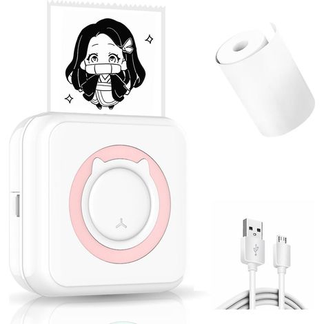 Mini-Taschendrucker für Etiketten, tragbarer drahtloser Bluetooth-Thermodrucker für Notizen, Memos, Fotos und Belegetiketten. (1/5)