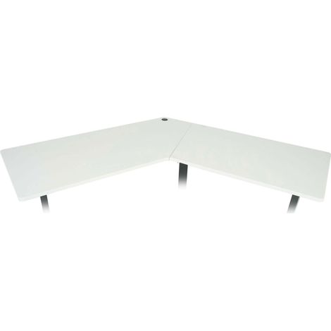 Tischplatte HHG-762 für Eck-Schreibtisch, Schreibtischplatte, 120° weiß (1/5)