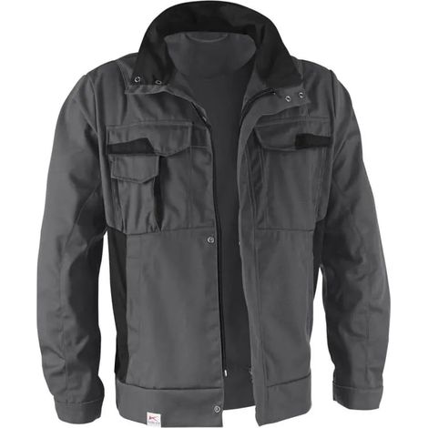 [NEUWERTIG] B-Ware Kübler Jacke Arbeitsjacke Vita Mix 1 L45 Anthrazit Schwarz Berufsjacke Größe S