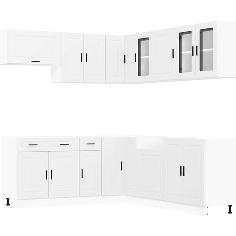 Maison Exclusive - Set Mobili da Cucina 11 pz Porto BiancLegno Multistrato